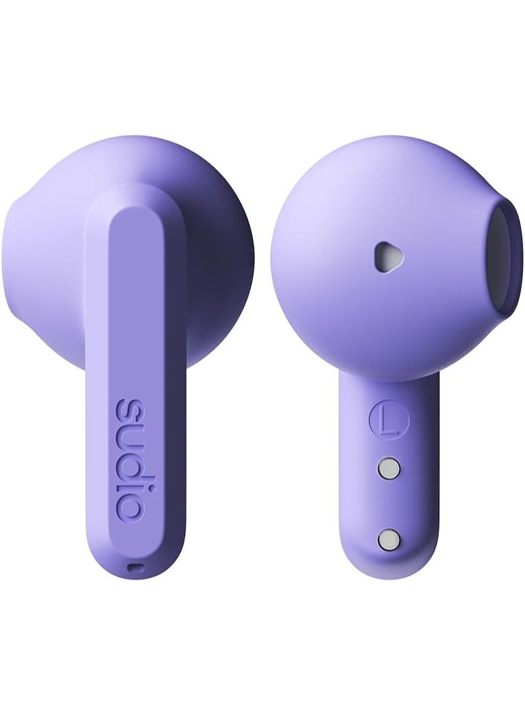 Sudio A3 All-Day Wireless Earbuds – 25H Playtime, Bluetooth 5.4, Sweat & Splashproof, Balanced Sound, Clear Calls with Enhanced Mics, USB-C Charging - Image 2